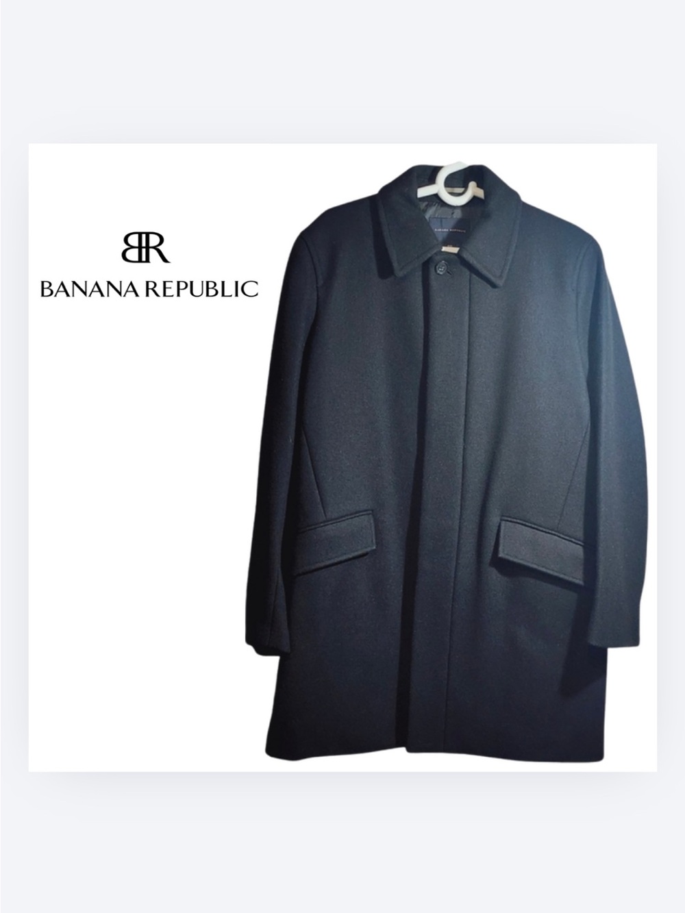Banana Republic Black Wool cashmere coat